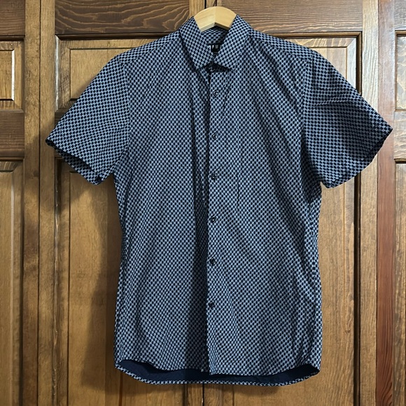 Topman Other - Wonderful Topman size S US chest 36-38” blue patterned button down shirt